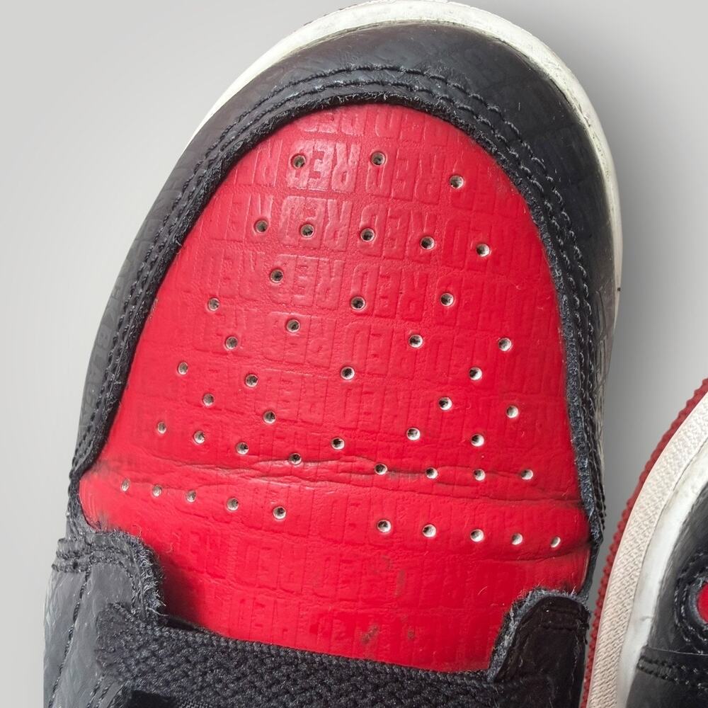Nike Air Jordan 1 Mid SS "BRED TEXT" Bred DM9650-001 GS SIZE 7Y - Picture 8 of 13